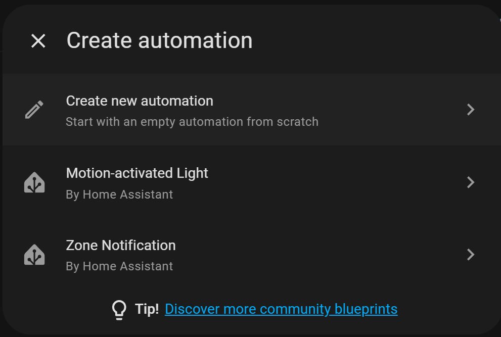 Create New Automation
